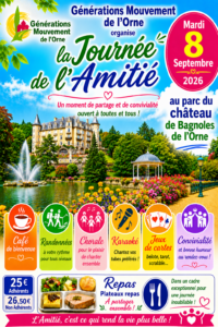 Lire la suite à propos de l’article JOURNEE DE L&rsquo;AMITIE LE 8 SEPTEMBRE