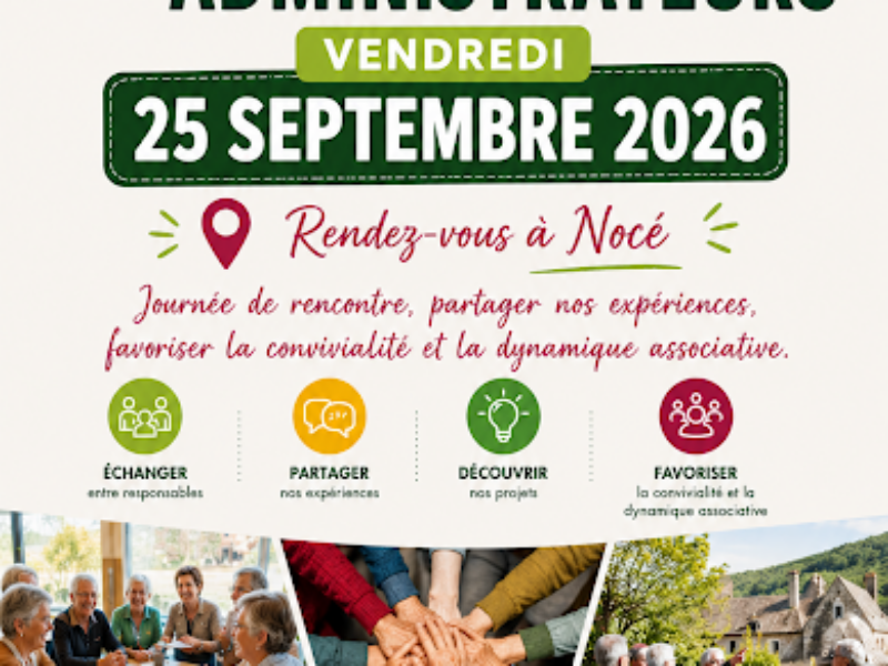 JOURNEE DES ADMINISTRATEURS LE 25 SEPTEMBRE  2026
